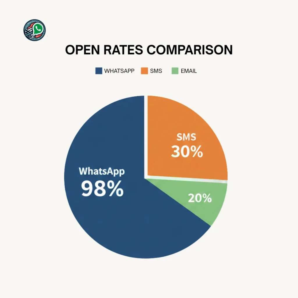 Open Rates of Whatsapp Messages
